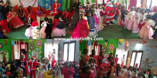 Christmas Day Santa cultural performances Celebrated School Child Happy Gift faces blossomed happily