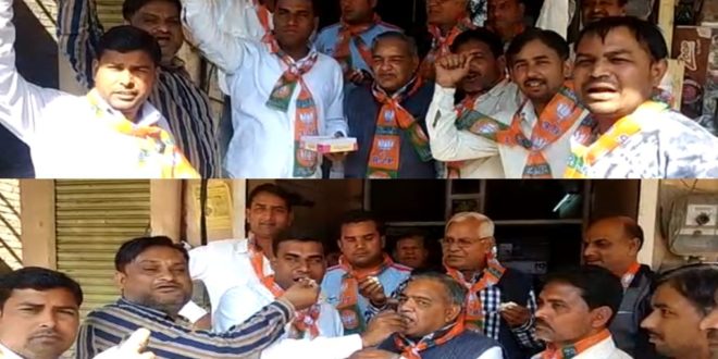 BJP BJP Sawai Madhopur Thanked Prime Minister Narendra Modi Announcement Medical College Ranthambhore Workers Distribute Sweets