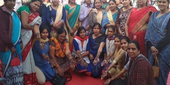 Mehndi Competition organized Ranthambore Industry & Handicrafts Fair Sawai Madhopur Women Girls