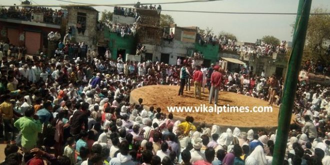 Organizing wrestling competition Village Sawai Madhopur Rajasthan Kushti wrestlers