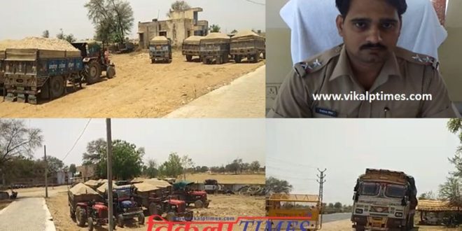 Action on illegal gravel transport ten trolleys and one truck seized
