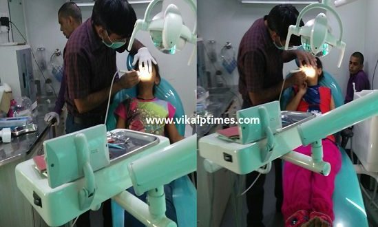 GangapurCity reached Eye dental van teeth face shining ministry health doctor