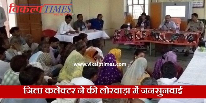 District collector's public hearing meeting BDO Panchayat Samiti