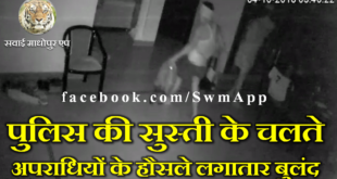 Thief Night SawaiMadhopur Police Slowness Incident Capture CCTV Camera