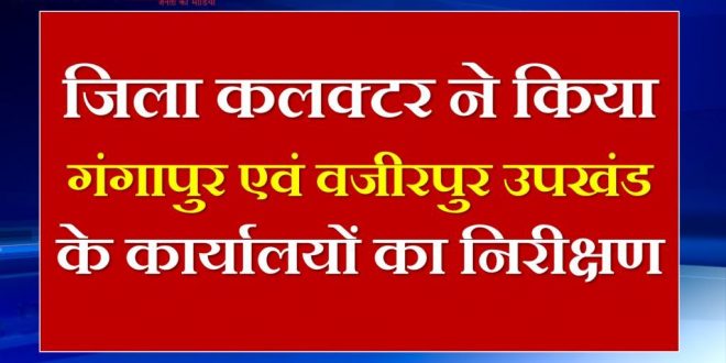 District collector inspection offices