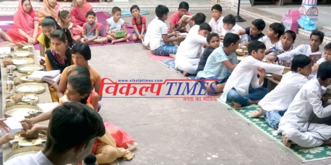 Children learn religious education camp