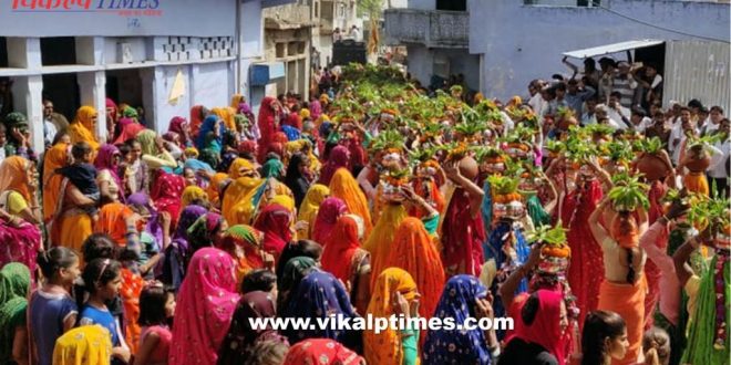 Females carry out kalash yatra