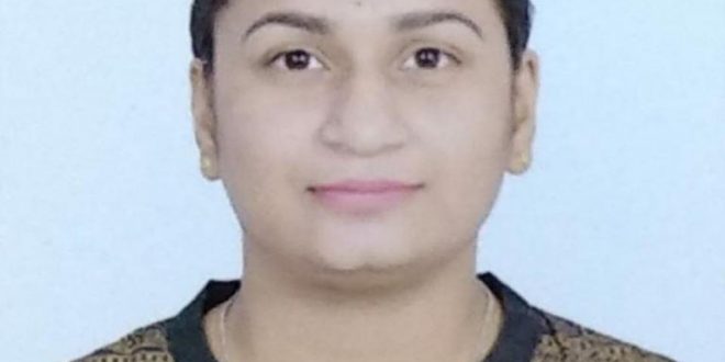 Anjali Sharma received Gold Medal