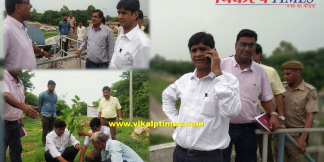 Collector inspection sewerage treatment plant soorwal Sawai Madhopur