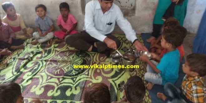 Collector fed nutrition food school children bhadoti sawai madhopur