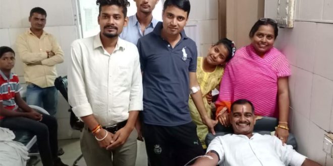 Blood donation camp organized Janmashtami