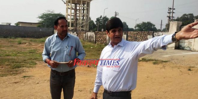 District Collector inspected the stadium sawai madhopur
