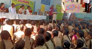 Rangoli poster competition organized childline Sawai madhopur