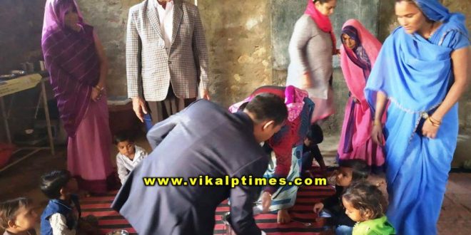 Collector sp fed nutrition food angawadi children