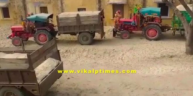 Major action illegal gravel transport