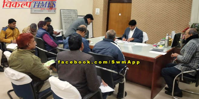 Review meeting of Collectorate's sections held Sawai Madhopur