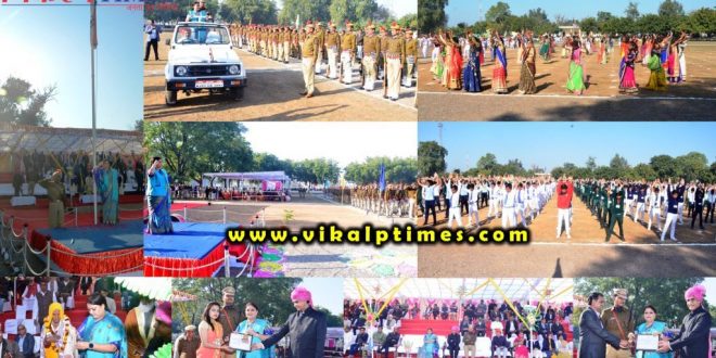 Women and Child Development Minister Mamta Bhupesh hoisted the flag in sawai Madhopur Republic Day