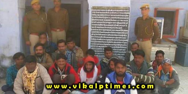 12 trucks dumpers 16 people arrested illegal gravel mining