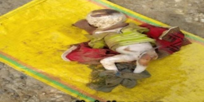 Unknown dead body baby girl found river