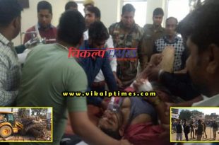 Youth shot in Firing 50 meters police station Sawai Madhopur
