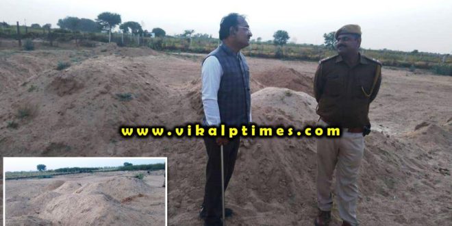 Police action illegal gravel storage 10 trolley seiz