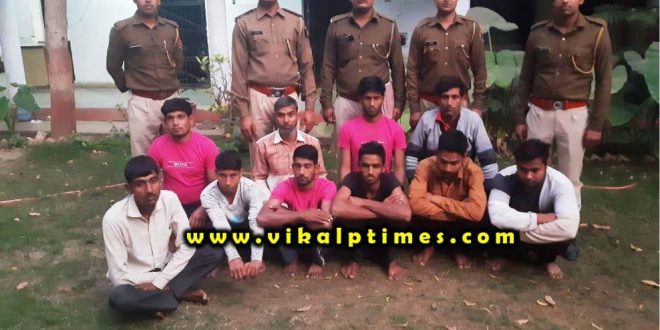 Police arrest 10 accused stone pelting