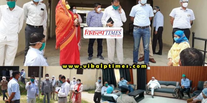 Collector SP tour Gangapur Barnala Sawai Madhopur Corona Update