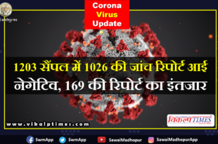 corona suspect report samples came negative sawai madhopur