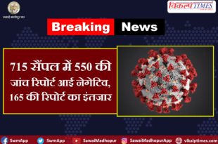 corona suspect report samples came negative sawai madhopur