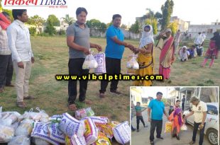food material distributed widow women india lock down