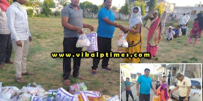 food material distributed widow women india lock down