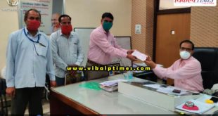 Cheque given collector Chief Ministers fund Corona virus update