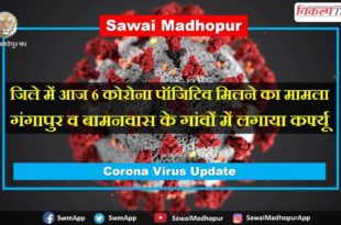 Curfew imposed Gangapur and Bamanwas villages corona positive