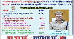 Fines for not following rules by Sawai Madhopur police