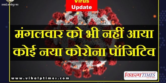 No new Corona positive came on Tuesday Sawai madhopur