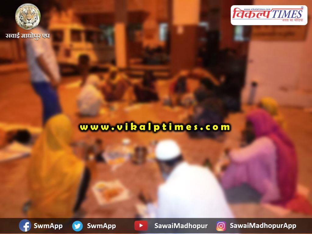 Sahari and Iftar conducted in general hospital pfi Sawai madhopur