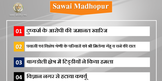 Bail rape accused dismissed Sawai madhopur