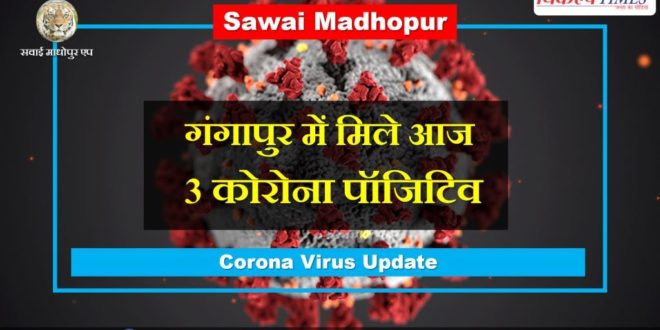 Found 3 Corona positive today Gangapur City Sawai madhopur