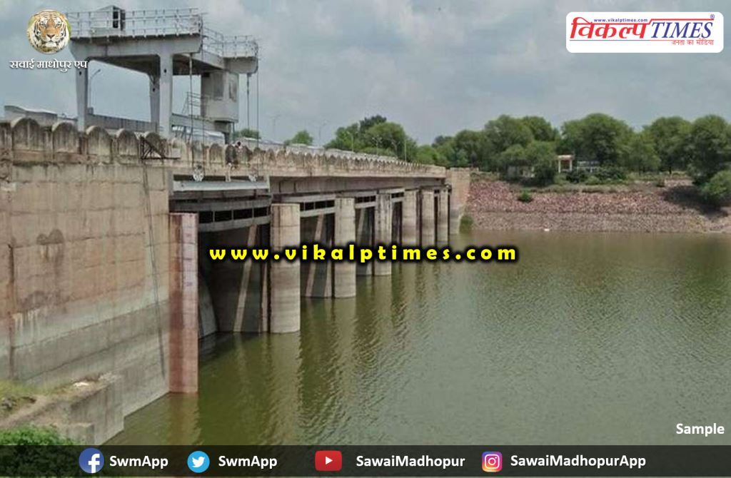 Water released canal Panchna dam Karoli Sawai madhopur
