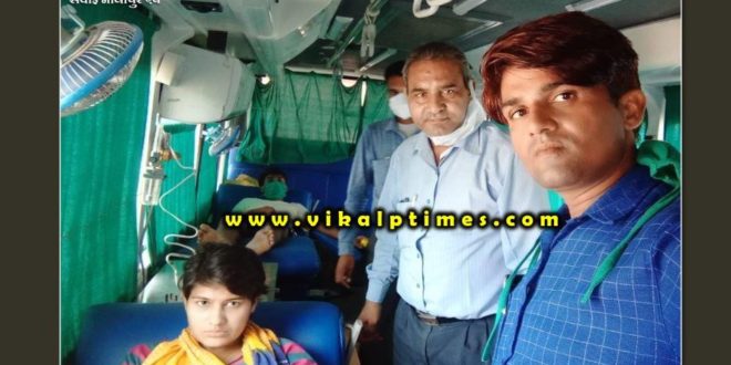 45 units of blood collected in blood donation camp
