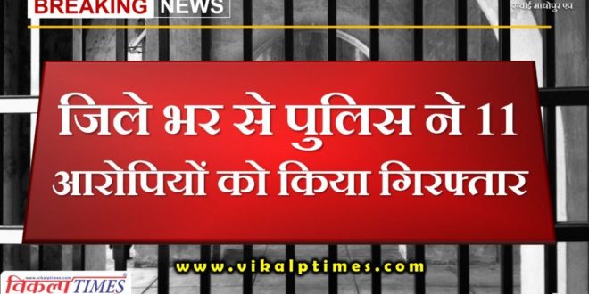 Police arrested 11 accused from Sawai Madhopur