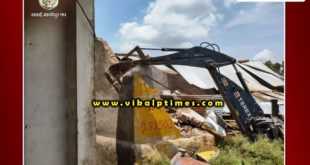 illegal shops destroyed at Sawai Madhopur