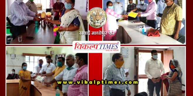 Corona warriors honored in Sawai Madhopur