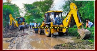 Encroachment removed in Malarna Chaur Sawai Madhopur