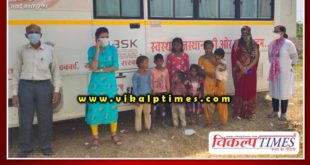 Children's teeth treated by mobile dental van in sawai madhopur