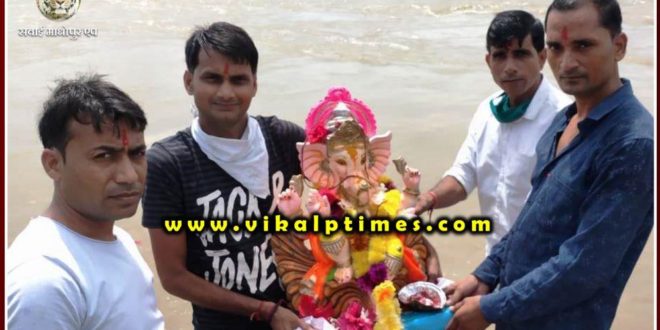 Immersion of Gajanan statue Anant Chaturdashi