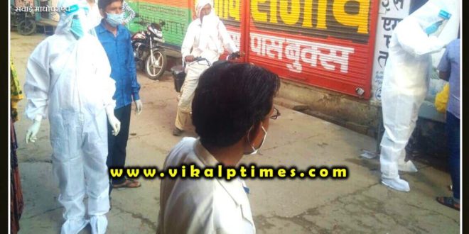 Shopkeepers hiding in fear of corona random sampling in bonli