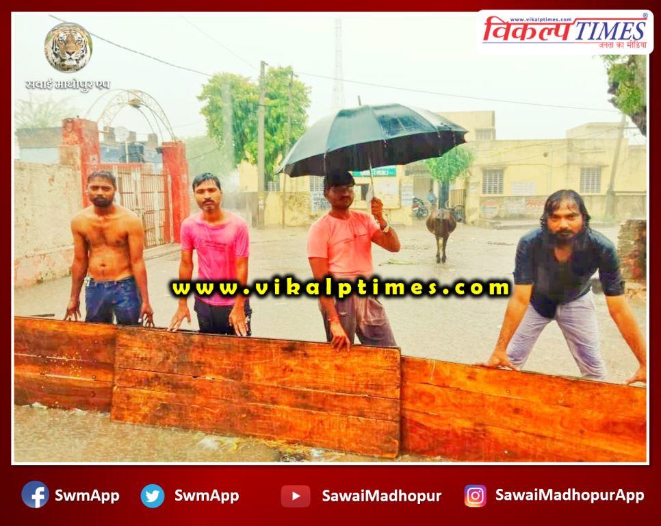 Youth conserves water at Shivar Sawai Madhopur