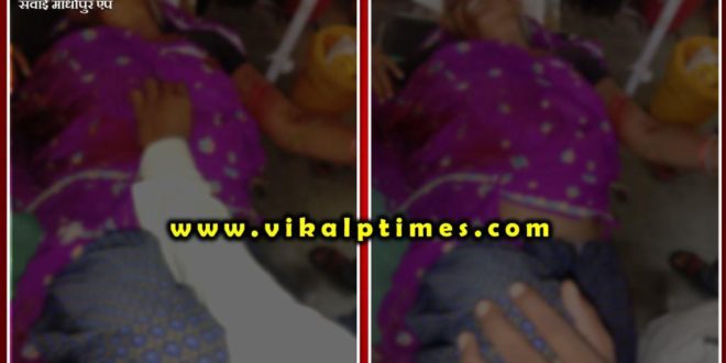 wildlife animal attacked into woman in kundera Sawai Madhopur