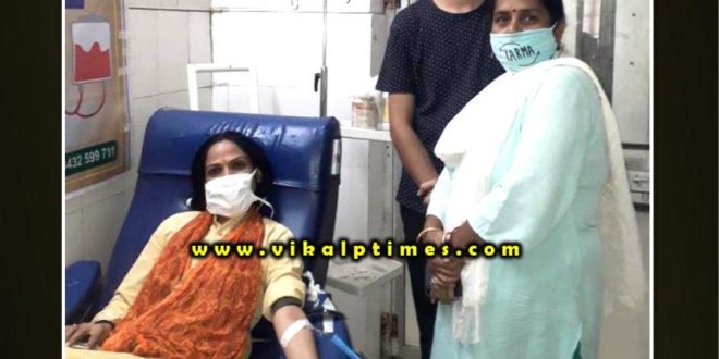 Blood donation camp organized on National Voluntary Blood Donation Day